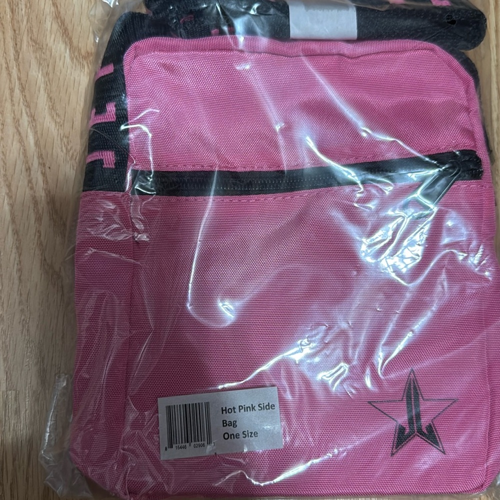 Jeffree star hot pink side bag